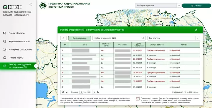 Как проверить очередь на 10 соток земли от государства. Bizmedia.kz