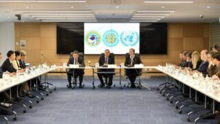 Глава МИД РК Мухтар Тилеуберди встретился с руководителями органов ООН в Алматы