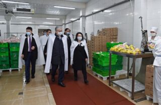 Президент Казахстана осмотрел птицефабрику в селе Мырзатай