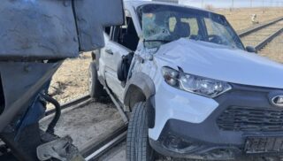 В Актюбинской области произошло ДТП легковушки «Нива» и поезда