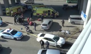 В результате ДТП в Алматы автомобиль Toyota выбросило с моста