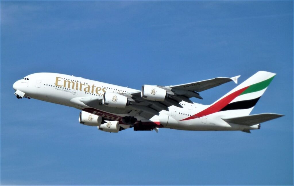 Airbus A380 Emirates. Фото: Юрий Плохотниченко.