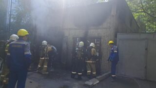 Пожар случился на трансформаторной подстанции в Алматы