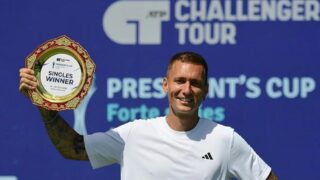 Теннисист Денис Евсеев выиграл первый «Челленджер» в карьере