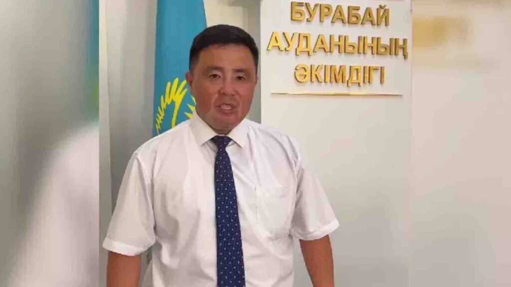 Олжас Нурмагамбетов. Кадр из видео: Instagram.com / Burabay_audanynyn_akimdigi