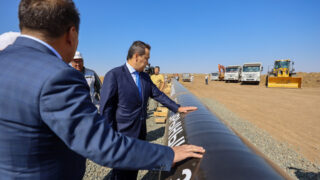 Смаилов проверил ход строительства газопровода «Бухара-Урал» и состояние дороги «Актобе-Карабутак-Улгайсын»