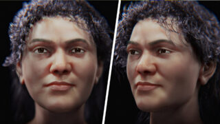 Ученые восстановили лицо женщины с расколотым черепом, найденной в пещере в Чехии