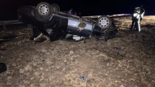 В Жетысуской области произошло ДТП с перевернувшимся автомобилем