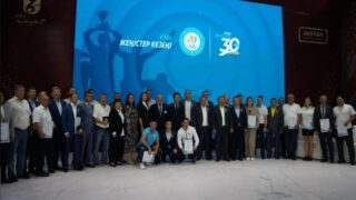 Деятелей спорта в Шымкенте отметил национальный Олимпийский комитет Казахстана