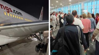 В Актобе российский самолет экстренно сел из-за отказа двигателя