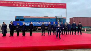 В китайский город Сиань отправили пшеницу из Казахстана