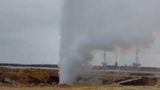 Выброс газа на скважине Каратурун Восточный снизился