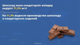 На 11,3% выросло производство шоколада и кондитерских изделий в Казахстане 