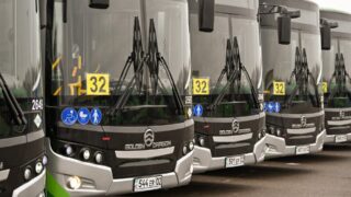 На алматинском маршруте №32 увеличено количество автобусов до 25 единиц