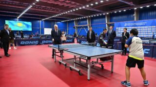 Токаев оценил потенциал центра настольного тенниса — крупнейшим в западном регионе