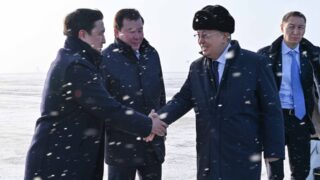 В Актюбинскую область прилетел президент