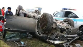 ДТП с участием полиции в городе Алматы: перед аварией водитель Toyota потерял сознание