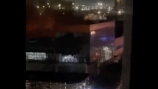 В городе Семее произошел пожар на крупнейшем рынке одежды