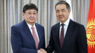 Бакытжан Сагинтаев встретился с министром экономического развития Монголии Чимэдийном Хүрэлбаатаром