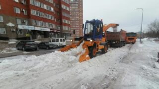 Более 32 тысяч кубометров снега вывезли с улиц Астаны за день