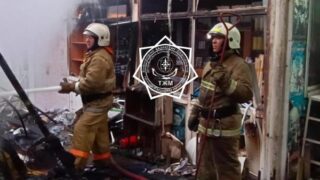 Пожар вспыхнул на рынке «Береке» в городе Алматы