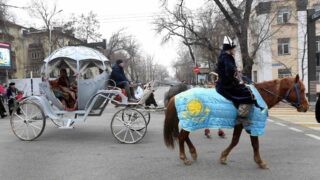 В Алматы состоялся театрализованный караван «Көш. Наурыз – думан»