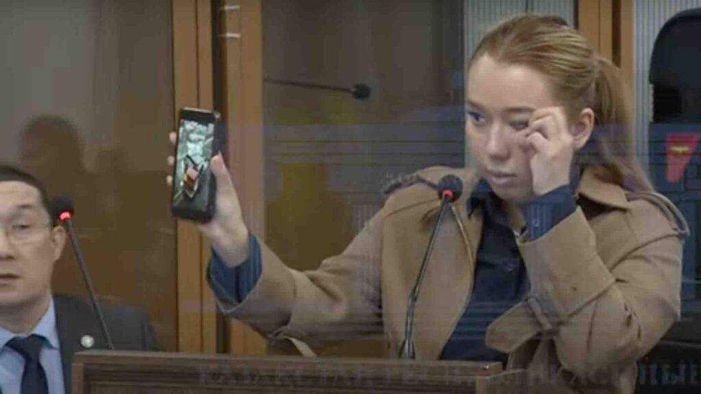 Анар Тасова. Кадр из видеотрансляции