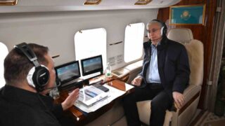 Касым-Жомарт Токаев прилетел в Костанайскую область