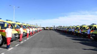 В Кызылорде медучреждениям выдали 50 новых автомобилей