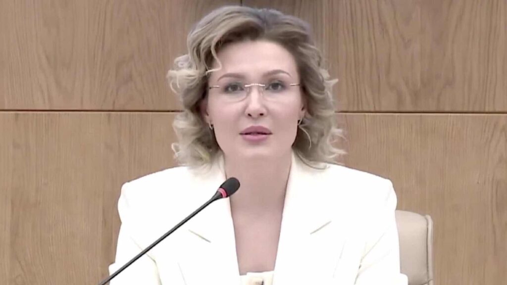 Анастасия Щегорцова. Фото: Кадр видеотрансляции ЦИК РК