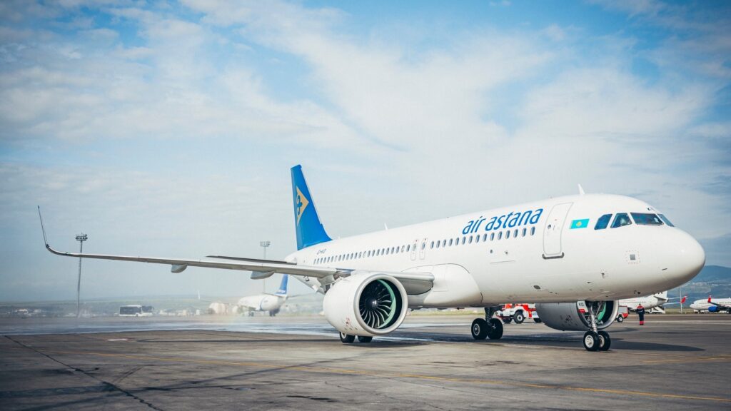 Самолет авиакомпании Air Astana