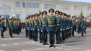 Национальная гвардия МВД РК отметила 80-летие Великой Победы масштабной патриотической акцией