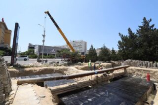 В Актау продолжается замена теплосетей