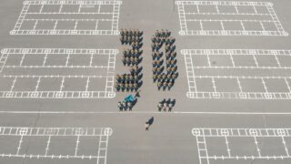 Военнослужащие Национальной гвардии отметили 30-летие Конституции РК символической акцией