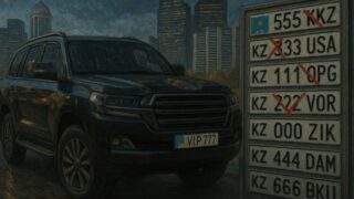 VIP-номера в Казахстане: сколько стоит «красивый» госномер в 2025 году