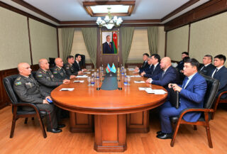 Делегация Нацгвардии МВД Казахстана посетила с рабочим визитом Азербайджан
