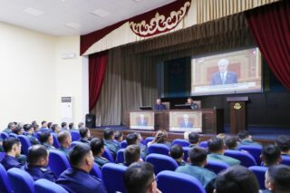 Военнослужащие Национальной гвардии обсудили Послание Президента, прозвучавшее в прямом эфире