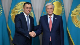 Глава государства провел встречу с основателем Binance Чанпэн Чжао