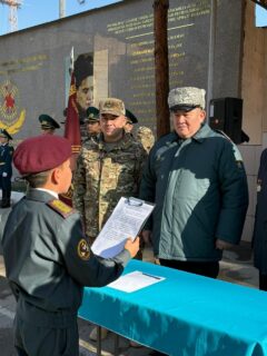 Подписан меморандум между воинской частью Национальной гвардии и школой