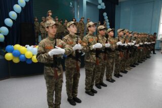 В Астане в классе «Жас Бүркіт» Национальной гвардии состоялась торжественная церемония принятия присяги