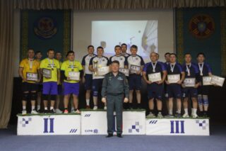 В Национальной гвардии МВД РК состоялось соревнование по волейболу