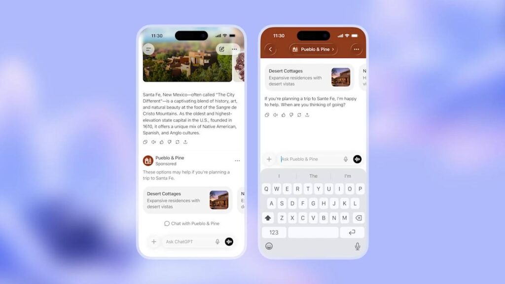 Фото: OpenAI / Пример предполагаемой рекламы
