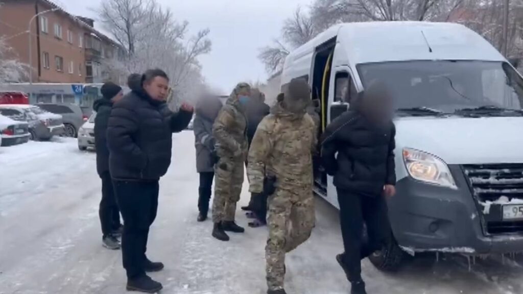 Скриншот из видео Polisia.kz.