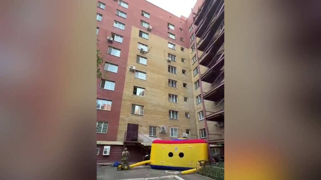 Скриншот из видео МЧС Казахстана