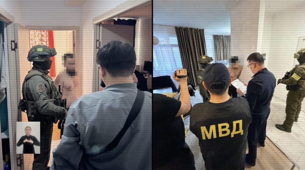 Скриншот из видео МВД РК