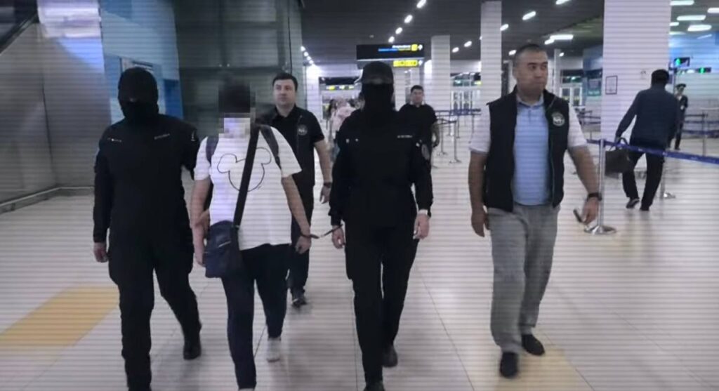 Скриншот из видео МВД Казахстана
