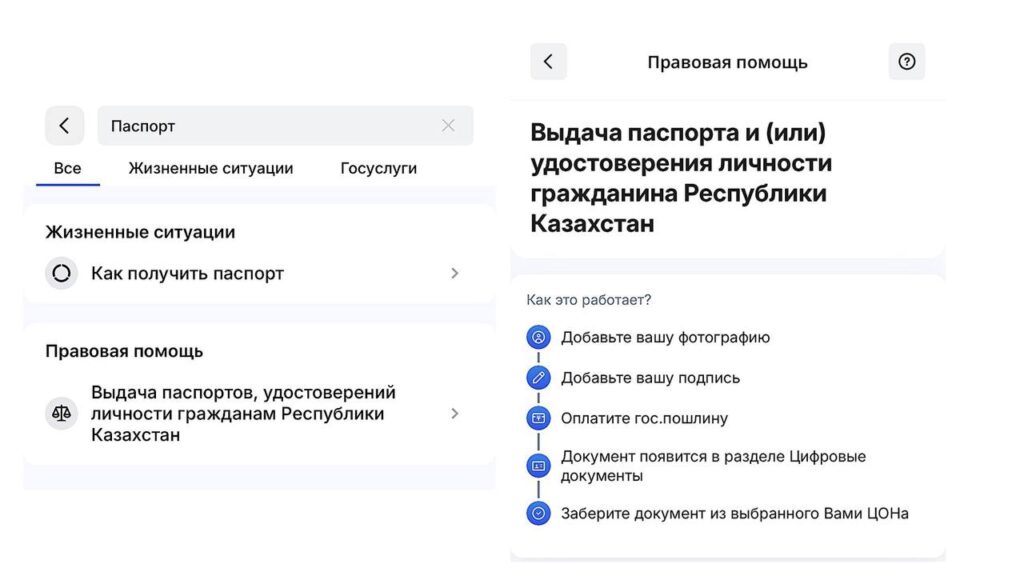 Коллаж с приложения Egov.Mobile / Bizmedia.kz