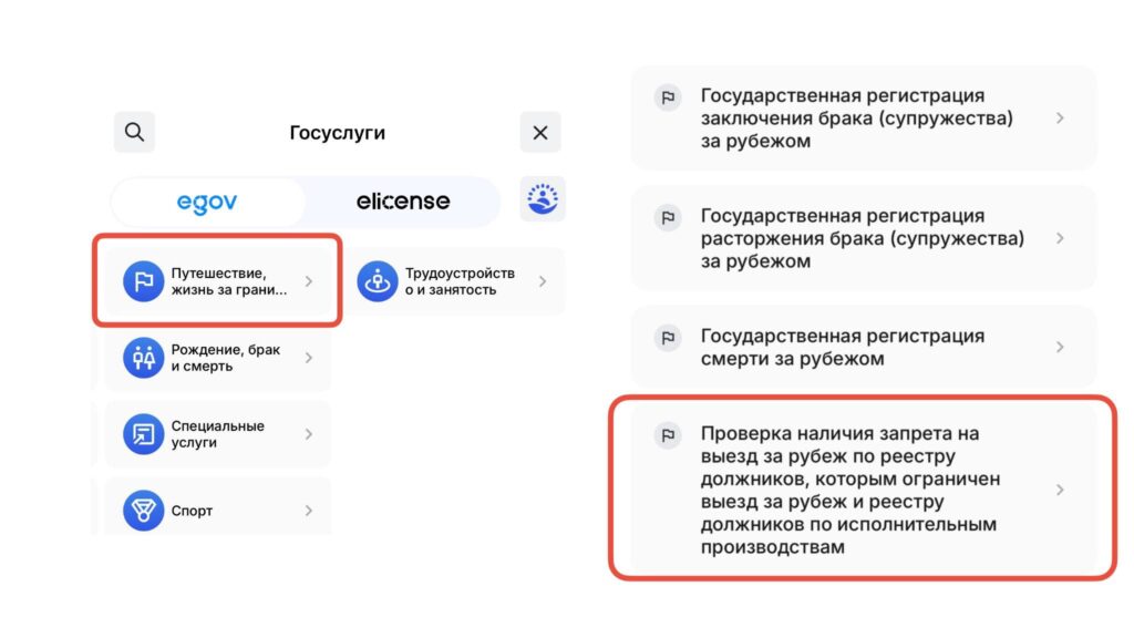 Коллаж с приложения Egov.Mobile / Bizmedia.kz