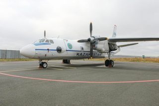 Гвардейцы проводили на «пенсию» последний Ан-26 в Казахстане