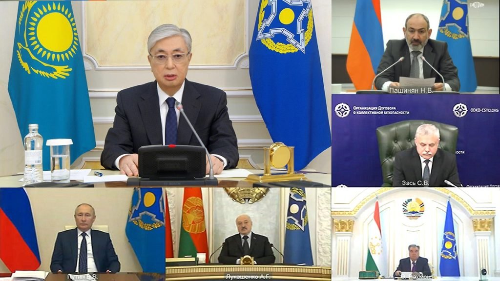 О чём говорил Токаев на онлайн-саммите ОДКБ. Bizmedia.kz